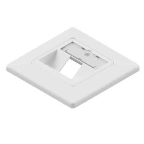 EasyLan Modulaufnahme SL leer mit           Zentralplatte+Rahmen 1fach RAL9010