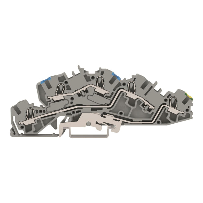 WAGO 2005-7646 Installationsetagen-      klemme,N/L/PE,Push-in CAGE CLAMP ,grau