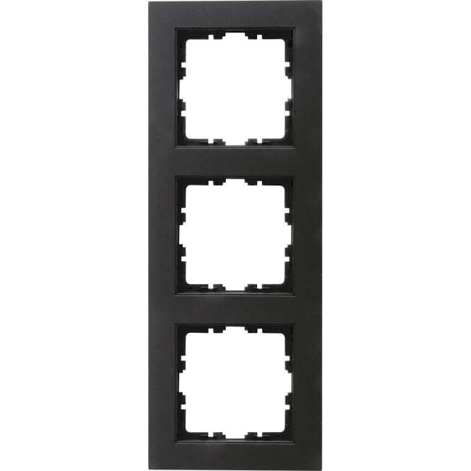 Kopp HK07-Abdeckrahmen 3-fach  402750000 Farbe:schwarz matt