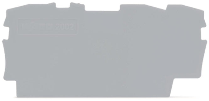 WAGO 2002-1391 Abschluss-und             Zwischenplatte,0,8 mm dick,grau