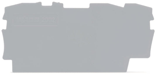 WAGO 2002-1391 Abschluss-und             Zwischenplatte,0,8 mm dick,grau
