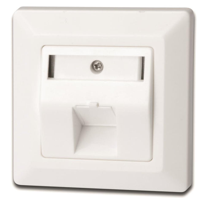 ASSM Leerdose f.Keystone Module DN-93811  Module 1-fach Rahmen+Zentralplatte  rw