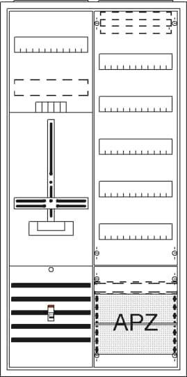 Striebel Komplettschrank AP       DA27BB Dreipunkt A27 1Z1V5A2 2CPX054254R9999
