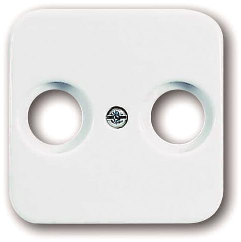 BJ Reflex SI Koax-Abdeckung     2531-214   2Loch alpinweiss