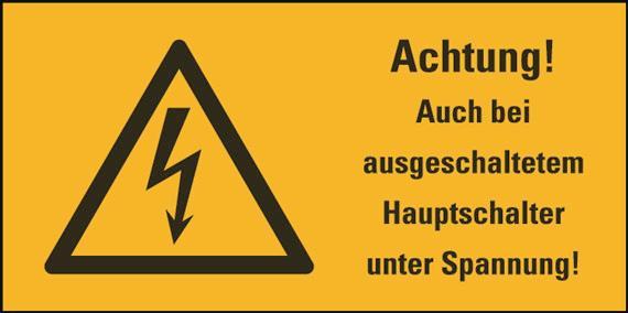 HEIN 170085 Warnschild       HEIN_170085 Achtung! ... Folie 52x26mm 10/Bogen
