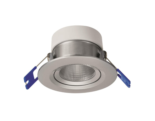Opple LED-Einbauspot Chiara 541003410800 IP44 6W 450lm 2700K DA68 alu schwenkbar