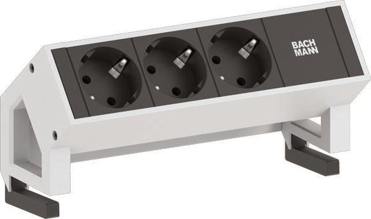 Bachmann DESK2 3xSchuko Strom   902.2048 0,2m GST18 RAL9010