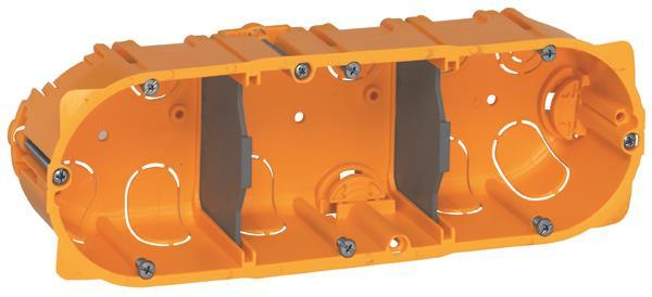 Legrand 080053 Batibox Hohlwanddose      3-fach 6+8M Tiefe:50mm