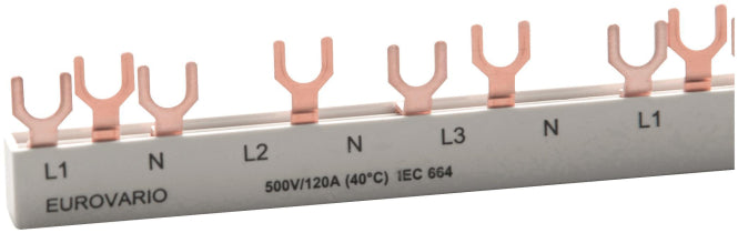 DOEP Phasenschiene EV-S G 3.1+N.12.120   ** FI/LS 10qmm Gabel 4-pol 12TE 120A