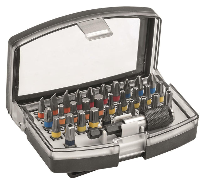 Cimco Bit-Satz 32-teilig PH PZ TX 114593 Hex SZ Magnethalter