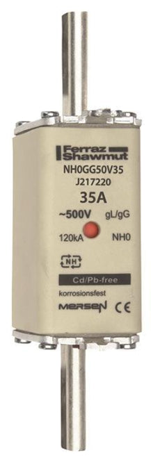 Mersen 1B045.000000 NH0 35A gG 500V      NH-Sicherung sfü spannungsführend