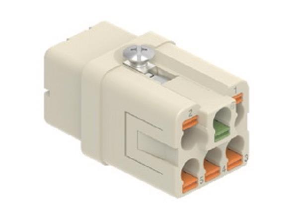 ILME Buchseneinsatz, Gr.21.21,   CQYF 05 5P+PE, AXYR  push-in Anschluss, 16A