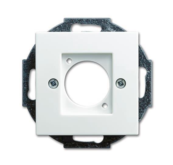 BJ Zentralscheibe XLR Stecker   2553-914   alpinweiß Busch-balance SI