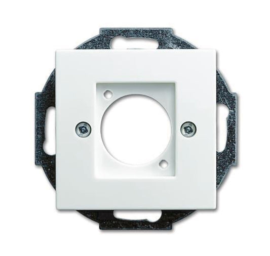 BJ Zentralscheibe XLR Stecker   2553-914   alpinweiß Busch-balance SI