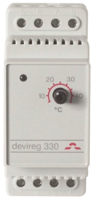 DEVI Thermostat Devireg 330     140f1072 +5/+45 Grad grau