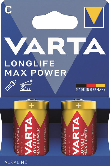 VARTA Longlife Max Power  04714101422    Baby C LR14 Blister=2 / alt 04714101402