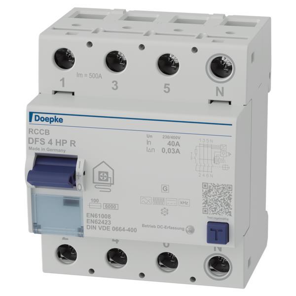 Doepke       DFS4 040-4/0,03-HP R        FI-Schutzschalter 4p 40 A 0.03 09134807