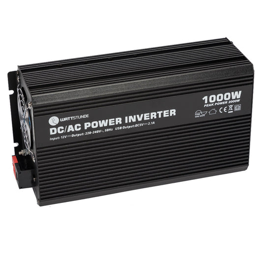 WATTSTUNDE® 1000W / 2000W 12V Sinus Spannungswandler WS12/1000SI - Homeiq24