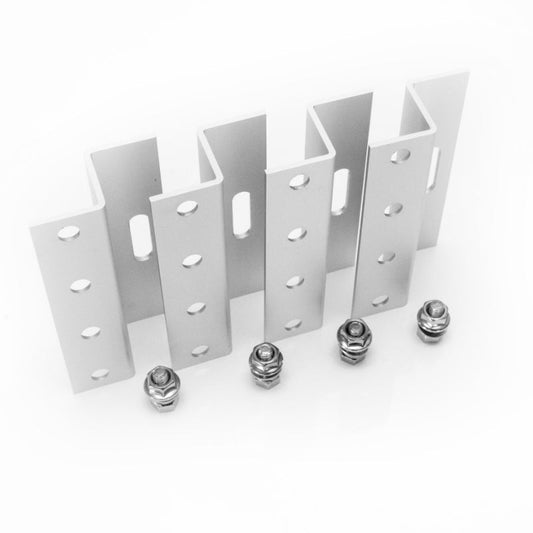 WATTSTUNDE® 100mm Aluminium Z-Winkel HSZ100 Halterung - Homeiq24