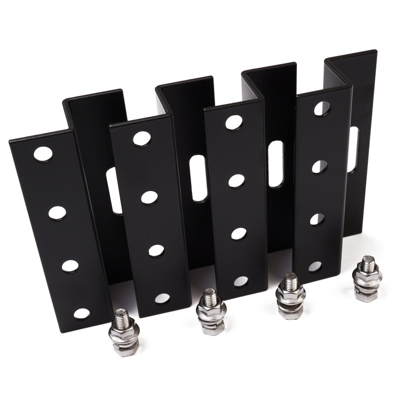 WATTSTUNDE® 100mm Aluminium Z-Winkel HSZ100 schwarz Halterung - Homeiq24