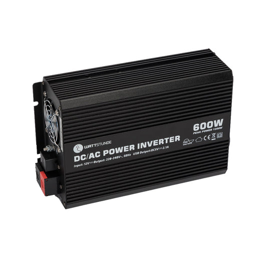 WATTSTUNDE® 600W / 1200W 12V Sinus Spannungswandler WS12/600SI - Homeiq24