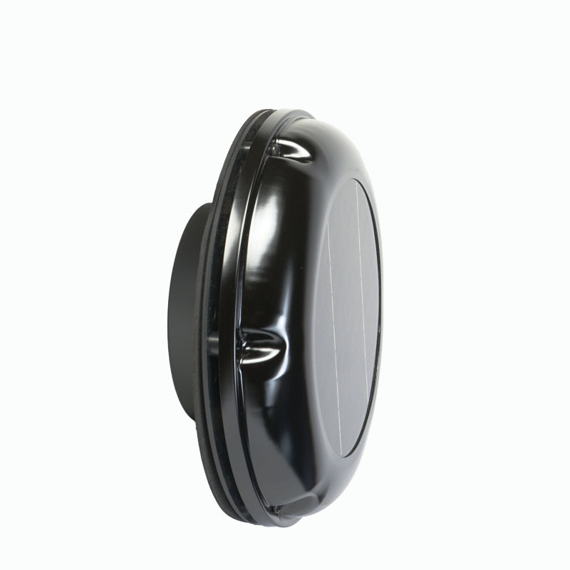 WATTSTUNDE® AERO Solarlüfter mit Akku rund, schwarz - Homeiq24