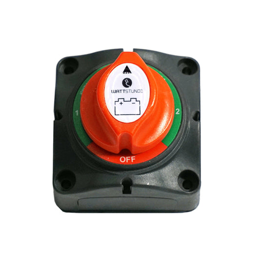 WATTSTUNDE® Batterie Wählschalter 2 Batterien mit Gehäuse - Homeiq24