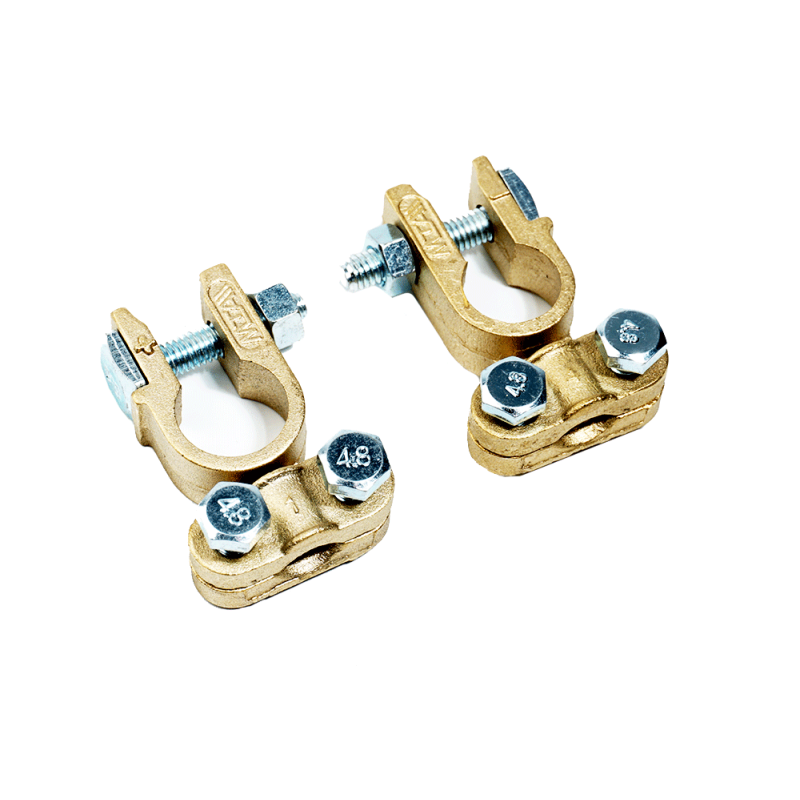 WATTSTUNDE® Batteriepolklemmen T011 Pluspol Minuspol 1x Paar - Homeiq24