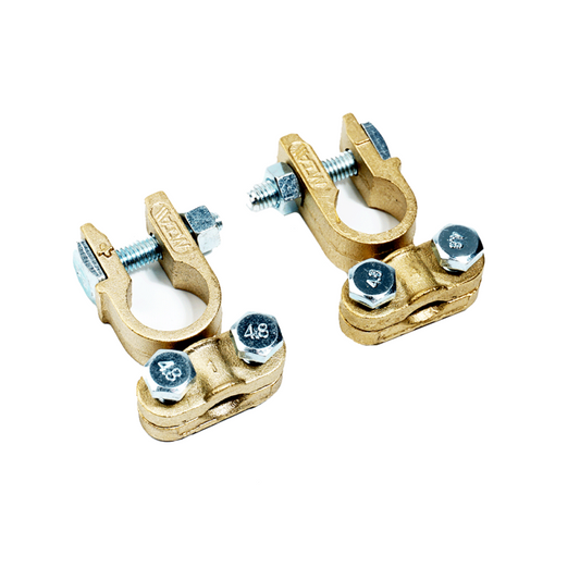 WATTSTUNDE® Batteriepolklemmen T011 Pluspol Minuspol 1x Paar - Homeiq24