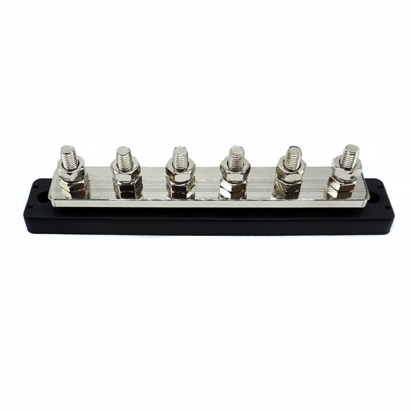 WATTSTUNDE® Busbar 6xM8 300A / 70V schwarz - Homeiq24