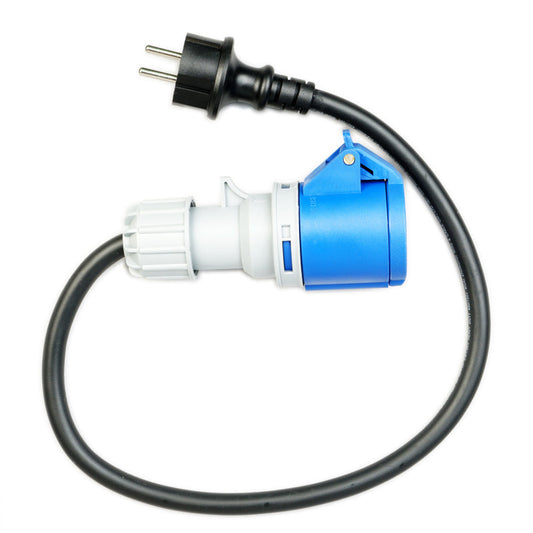 WATTSTUNDE® CEE-Adapterkabel CEE weiblich/Schuko 50cm, 16A - Homeiq24