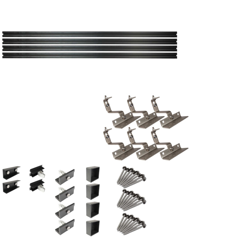 WATTSTUNDE® Hausdachhalterung Set für 2 Module - Homeiq24