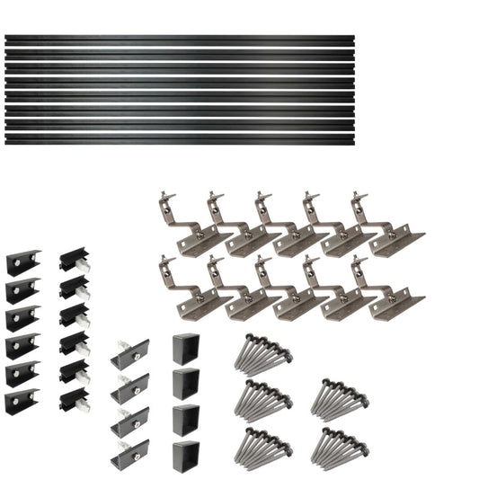 WATTSTUNDE® Hausdachhalterung Set für 4 Module - Homeiq24
