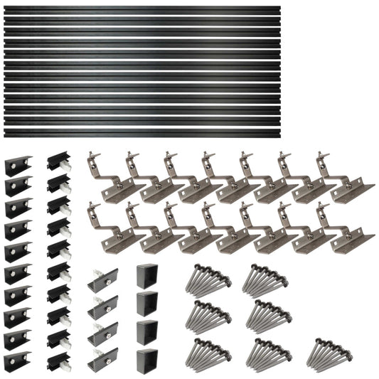 WATTSTUNDE® Hausdachhalterung Set für 6 Module - Homeiq24
